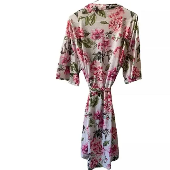 Show Me Your Mumu Pink and Green Brie Floral Robe - One Size 🌸🌿🌸 - Picture 7 of 13